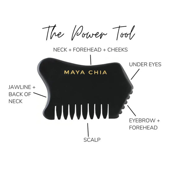 Power Tool - Multi-Use Gua Sha Tool For Scalp And Face Massage - Maya Chia